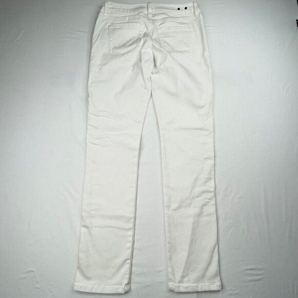 Cabi Slim Boyfriend Floral Embroidery White Jean - Picture 3 of 8